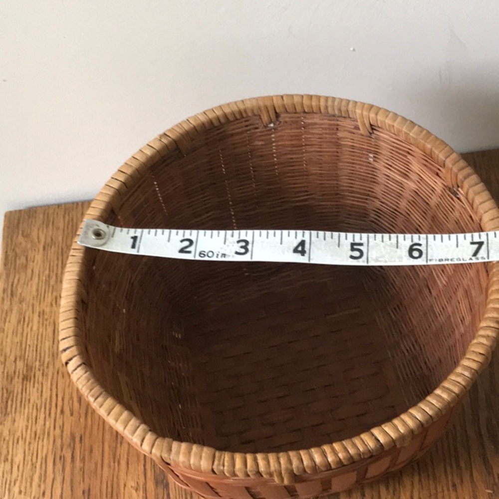 Vintage Wicker Bamboo Basket - Picture 6 of 7